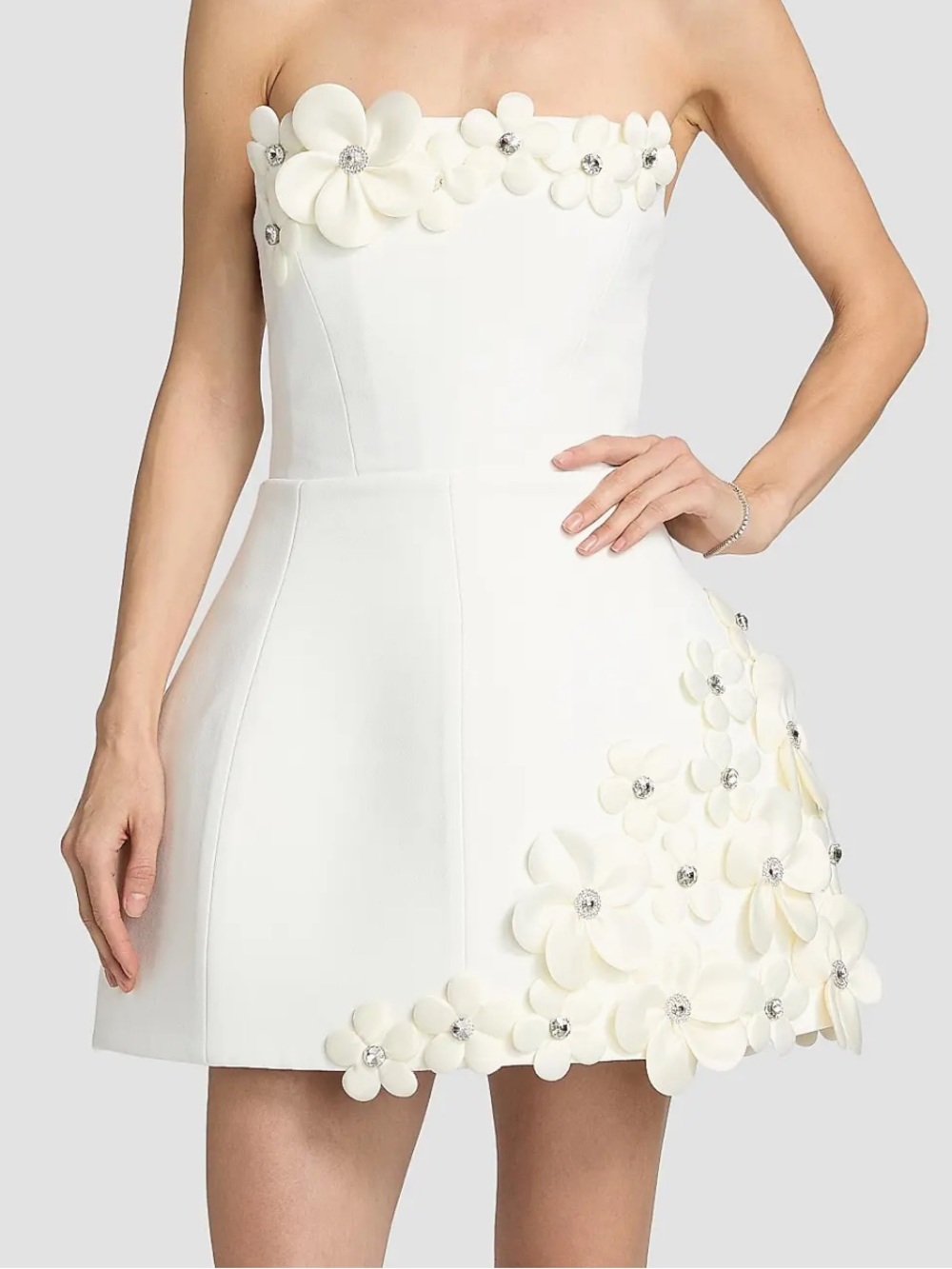 Bronx Banco
Estelle 3D Floral Strapless Minidress - Picture 3 of 8